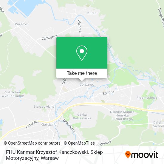 FHU Kanmar Krzysztof Kanczkowski. Sklep Motoryzacyjny map