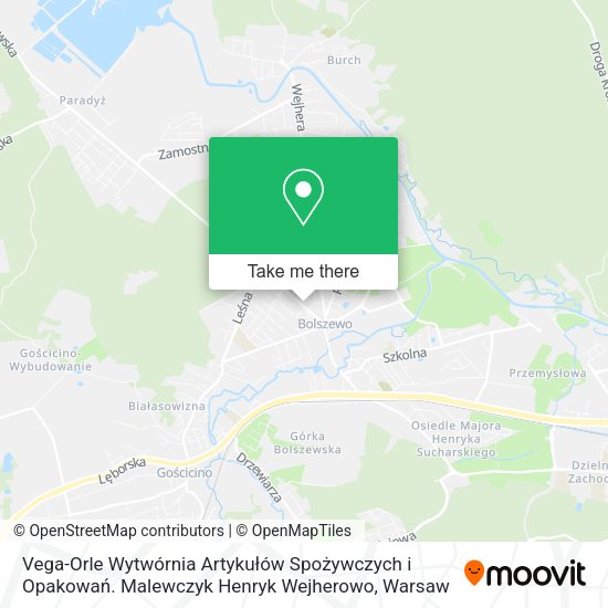 Vega-Orle Wytwórnia Artykułów Spożywczych i Opakowań. Malewczyk Henryk Wejherowo map