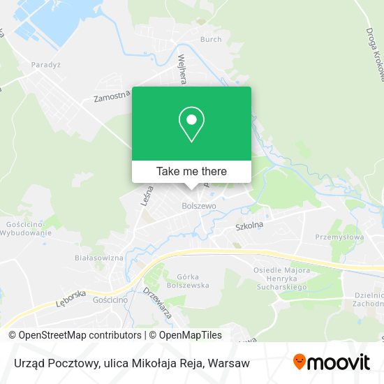 Urząd Pocztowy, ulica Mikołaja Reja map