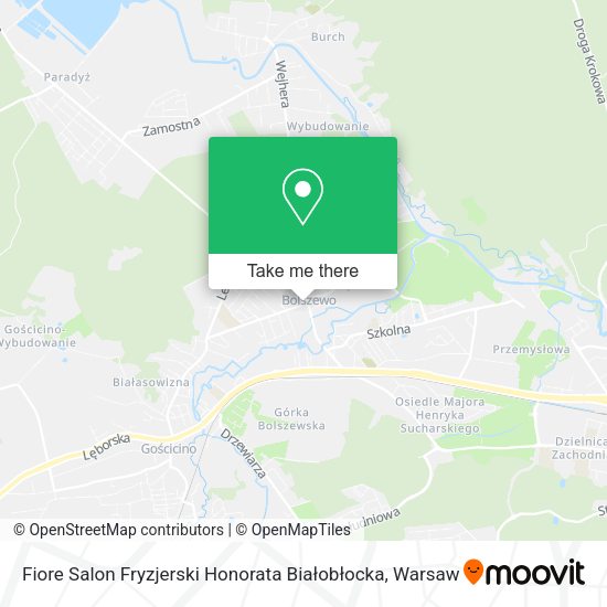 Fiore Salon Fryzjerski Honorata Białobłocka map