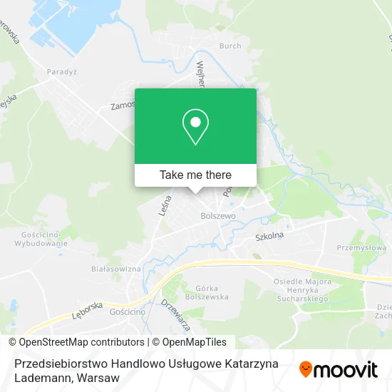 Карта Przedsiebiorstwo Handlowo Usługowe Katarzyna Lademann