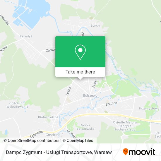 Dampc Zygmunt - Usługi Transportowe map