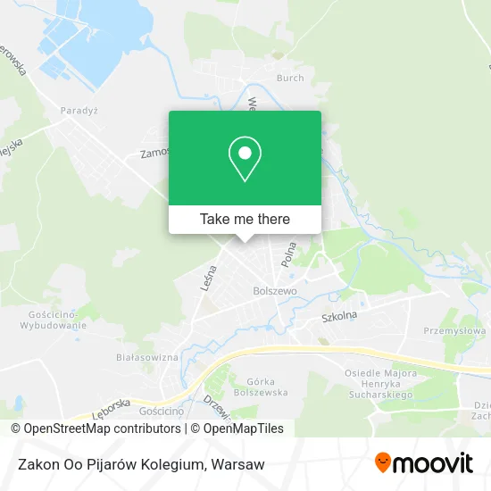 Карта Zakon Oo Pijarów Kolegium