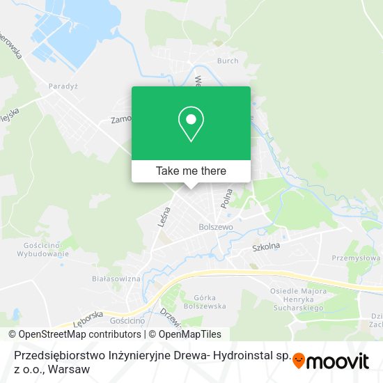 Карта Przedsiębiorstwo Inżynieryjne Drewa- Hydroinstal sp. z o.o.