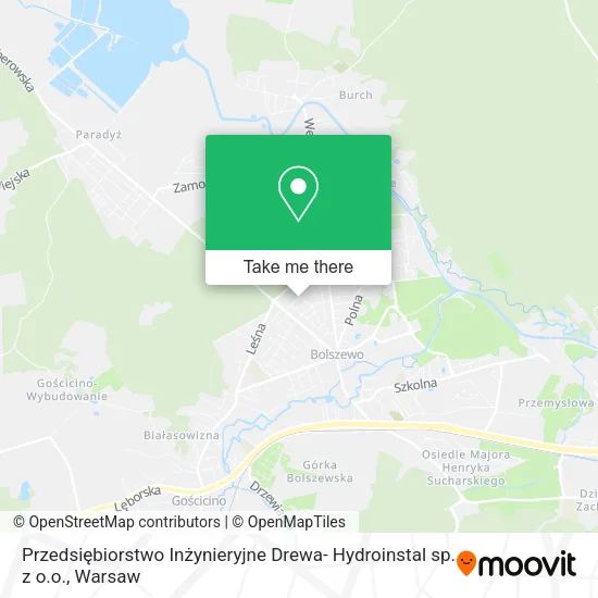 Przedsiębiorstwo Inżynieryjne Drewa- Hydroinstal sp. z o.o. map