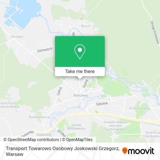 Transport Towarowo Osobowy Joskowski Grzegorz map