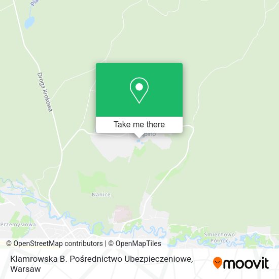 Klamrowska B. Pośrednictwo Ubezpieczeniowe map