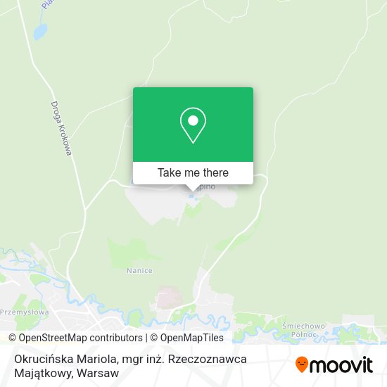 Okrucińska Mariola, mgr inż. Rzeczoznawca Majątkowy map