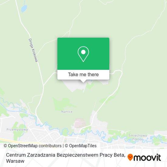 Centrum Zarzadzania Bezpieczenstwem Pracy Beta map