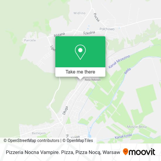 Карта Pizzeria Nocna Vampire. Pizza, Pizza Nocą