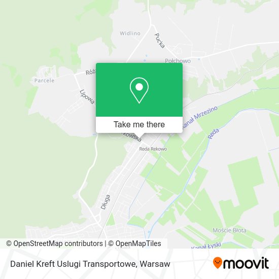 Daniel Kreft Uslugi Transportowe map