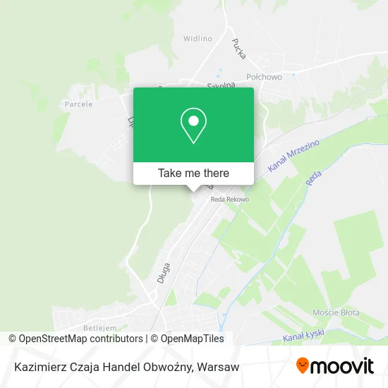 Карта Kazimierz Czaja Handel Obwoźny