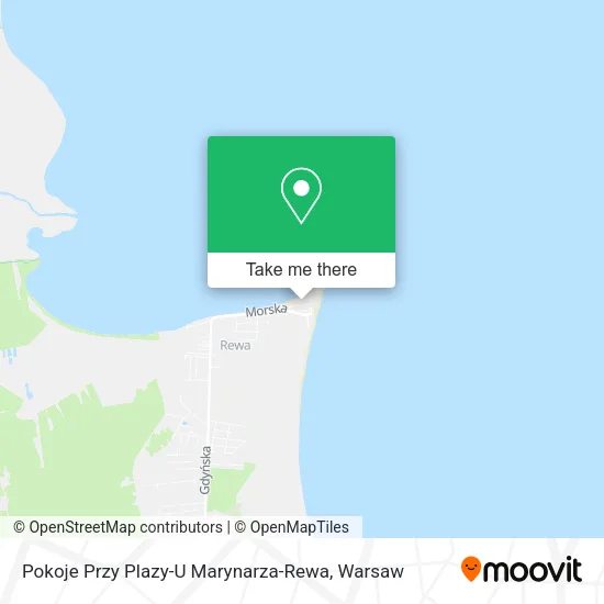 Карта Pokoje Przy Plazy-U Marynarza-Rewa