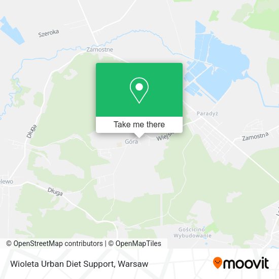 Wioleta Urban Diet Support map