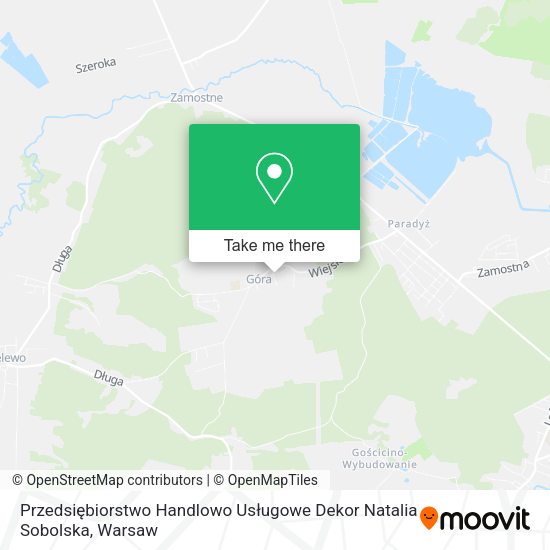 Przedsiębiorstwo Handlowo Usługowe Dekor Natalia Sobolska map