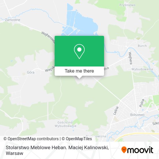 Stolarstwo Meblowe Heban. Maciej Kalinowski map