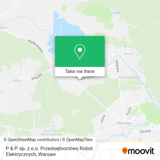 Карта P & P. sp. z o.o. Przedsiębiorstwo Robót Elektrycznych