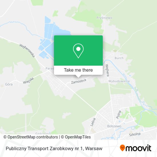 Publiczny Transport Zarobkowy nr 1 map