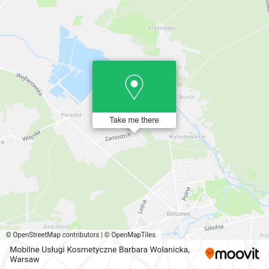 Mobilne Usługi Kosmetyczne Barbara Wolanicka map