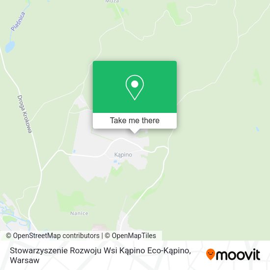 Stowarzyszenie Rozwoju Wsi Kąpino Eco-Kąpino map