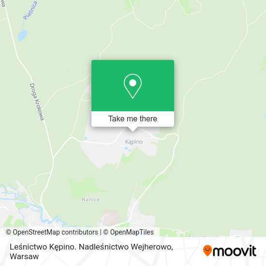 Leśnictwo Kępino. Nadleśnictwo Wejherowo map