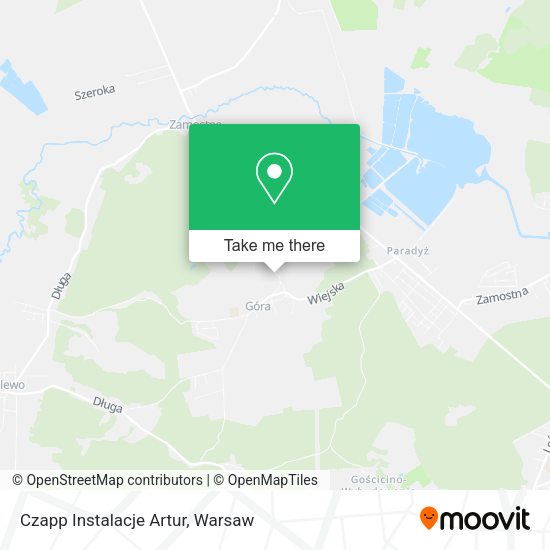 Czapp Instalacje Artur map