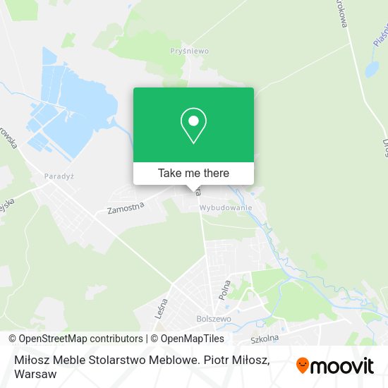 Miłosz Meble Stolarstwo Meblowe. Piotr Miłosz map