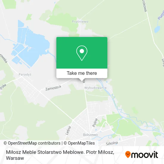 Карта Miłosz Meble Stolarstwo Meblowe. Piotr Miłosz