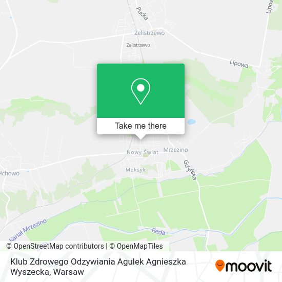 Klub Zdrowego Odzywiania Agulek Agnieszka Wyszecka map