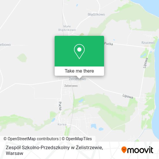 Zespół Szkolno-Przedszkolny w Żelistrzewie map