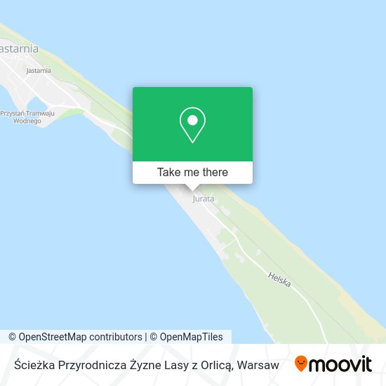 Ścieżka Przyrodnicza Żyzne Lasy z Orlicą map