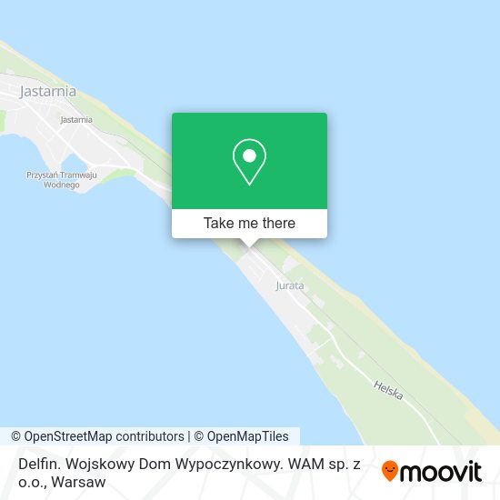 Delfin. Wojskowy Dom Wypoczynkowy. WAM sp. z o.o. map