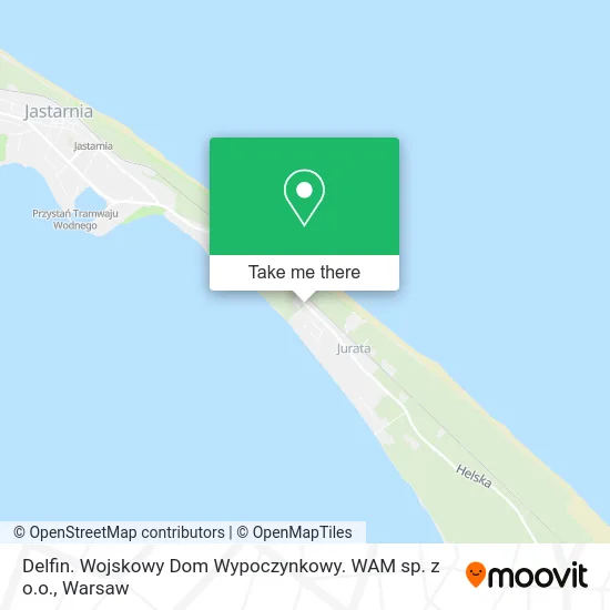Карта Delfin. Wojskowy Dom Wypoczynkowy. WAM sp. z o.o.