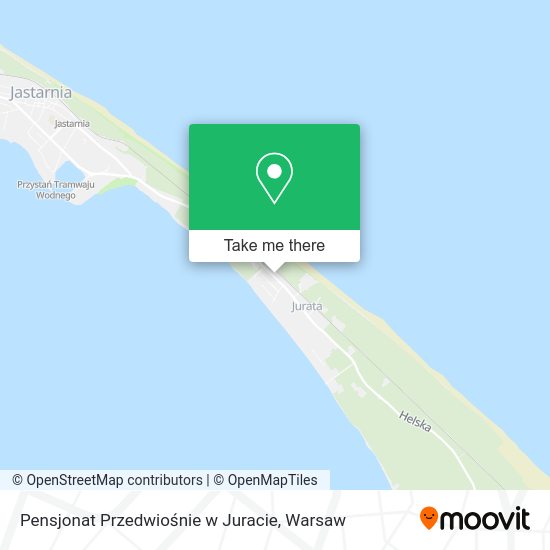 Pensjonat Przedwiośnie w Juracie map