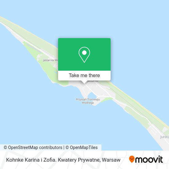 Kohnke Karina i Zofia. Kwatery Prywatne map