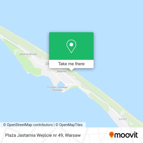 Plaża Jastarnia Wejście nr 49 map