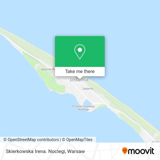 Skierkowska Irena. Noclegi map