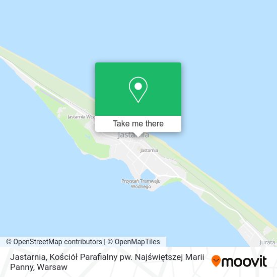 Jastarnia, Kościół Parafialny pw. Najświętszej Marii Panny map