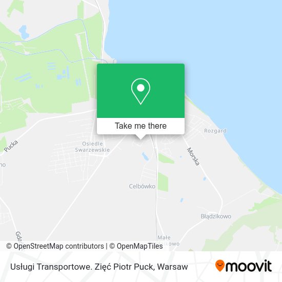 Usługi Transportowe. Zięć Piotr Puck map