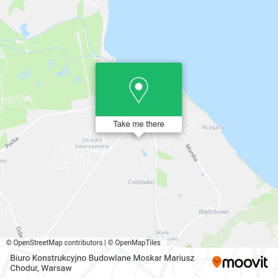 Biuro Konstrukcyjno Budowlane Moskar Mariusz Chodur map