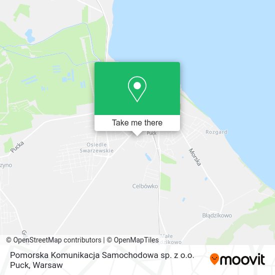 Pomorska Komunikacja Samochodowa sp. z o.o. Puck map