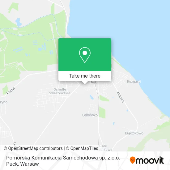 Карта Pomorska Komunikacja Samochodowa sp. z o.o. Puck
