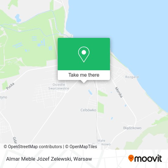 Almar Meble Józef Zelewski map