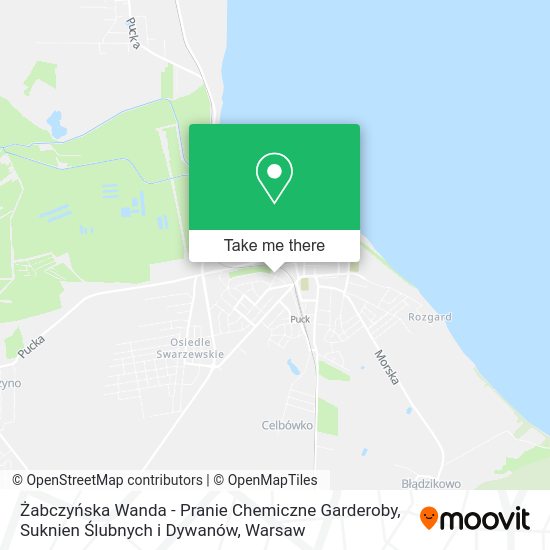 Żabczyńska Wanda - Pranie Chemiczne Garderoby, Suknien Ślubnych i Dywanów map