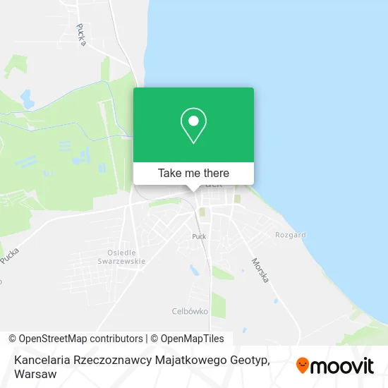 Карта Kancelaria Rzeczoznawcy Majatkowego Geotyp