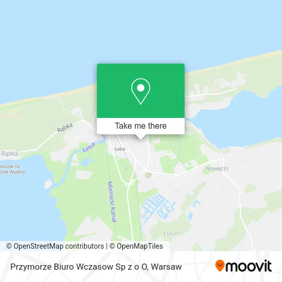 Карта Przymorze Biuro Wczasow Sp z o O