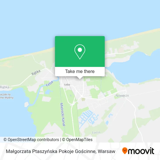 Карта Małgorzata Ptaszyńska Pokoje Gościnne