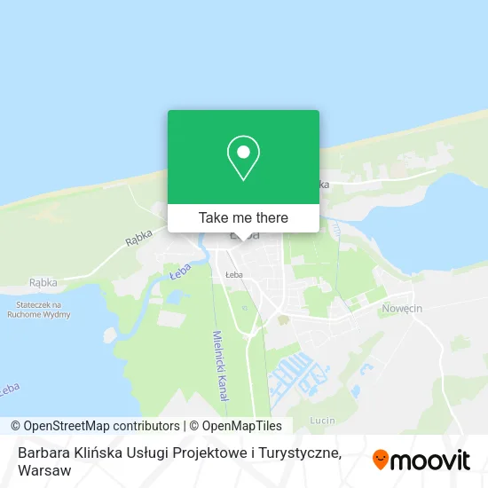 Карта Barbara Klińska Usługi Projektowe i Turystyczne