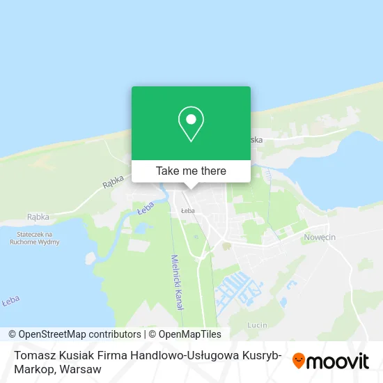 Карта Tomasz Kusiak Firma Handlowo-Usługowa Kusryb-Markop