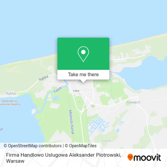 Карта Firma Handlowo Uslugowa Aleksander Piotrowski
